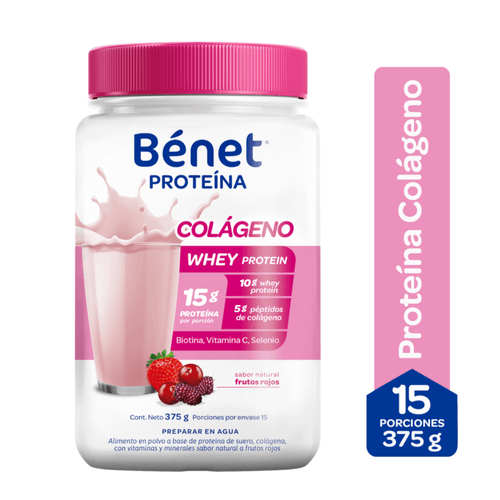 Proteína Colágeno Bénet Frutos Rojos
