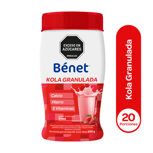 Kola Granulada Bénet Sabor a Fresa